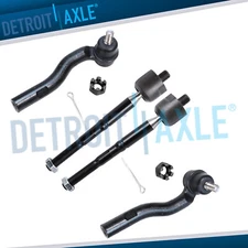 4PC Inner Outer Tie Rod End Set for 1998 1999 2000-2005 Lexus GS300 GS400 GS430