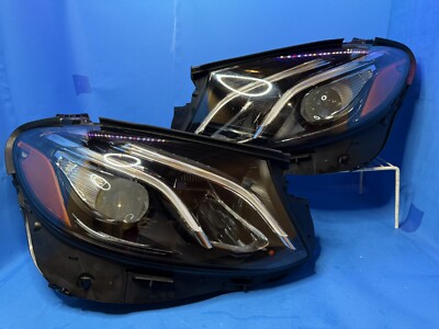 COMPLETE OEM 2017-2020 MERCEDES-BENZ E-CLASS LEFT RIGHT LED HEADLIGHT NON-AFS