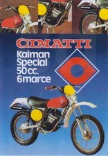 depliant, brochure-MOTO CIMATTI KAIMAN SPECIAL 50 6 M. -MOTOITALIANE VINTAGE MX