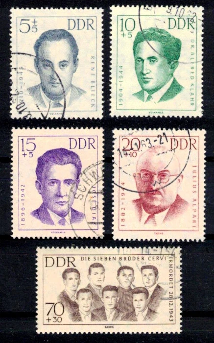 DDR 918-922 , gestempelt / o / KZ Opfer im 2.Weltkrieg /g2 - Bild 1 von 1