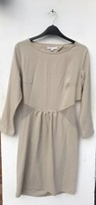 Glamorous Size 14 Nude Beige Cut Out Mesh Dress Wrap
