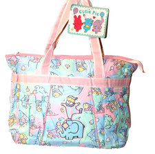 NEW WITH TAG VINTAGE CUTIE PIE PINK  DIAPER BAG WITH /CHANING PAD 12" X 17"