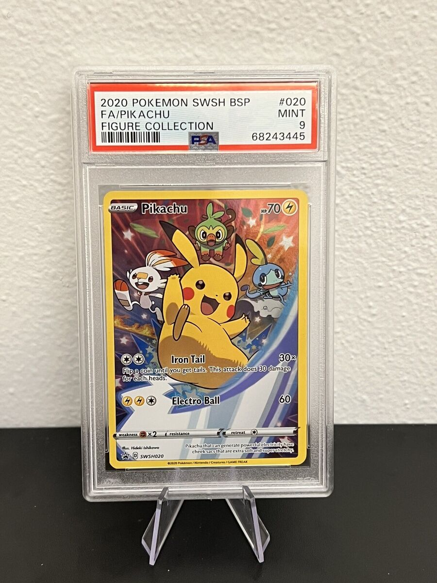 POKEMON PSA 9 Mint PIKACHU SWSH #020 FULL ART BLACK STAR POKEMON PSA 9 Mint PIKACHU SWSH #020 FULL ART BLACK STAR