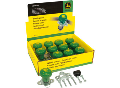 JOHN DEERE Lenkradknauf Grün Gelb Logo Lenkhilfe Gadget Zubehör