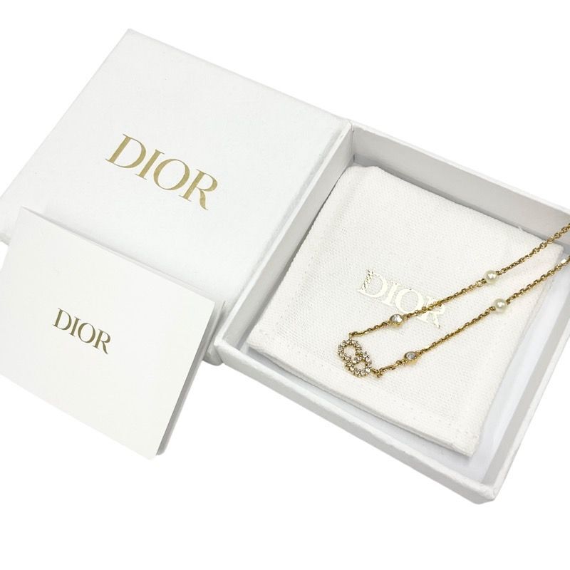 Christian Dior CLAIR D LUNE Necklace Pendant Choker Gold CD