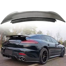 Carbon Fiber Rear Trunk Spoiler Roof Wing For Porsche Panamera 970.2 2014-2016