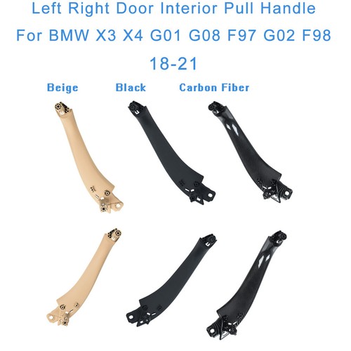 For BMW X3 X4 G01 G08 F97 G02 F98 18-21 Right Door Interior Pull Handle Black - Picture 2 of 4