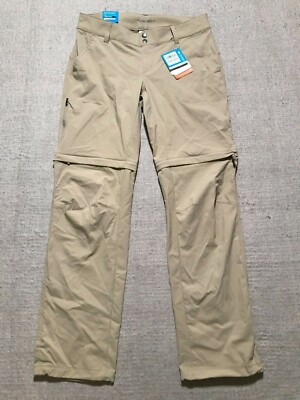 Columbia Women's Pants 10 Beige Convertible Omni-Shield Advance Repel UPF  50 #C2
