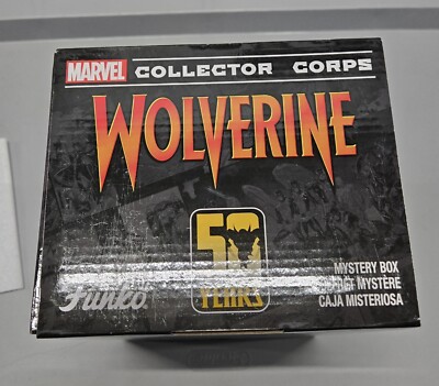 Funko Marvel Collector Corps Wolverine 50th Anniversary Box w/ XL Shirt OPENED