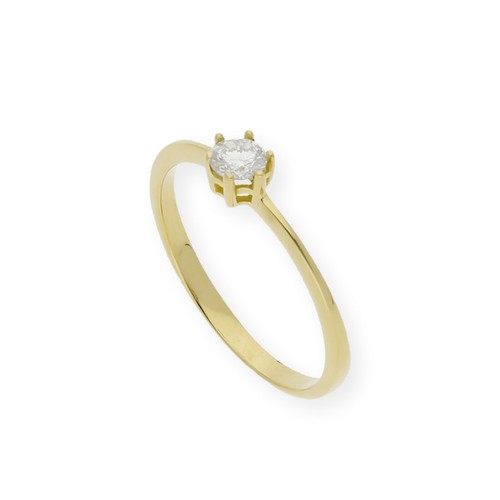 Anillo Diamante Certificado 0,30 ct Oro 18k Complementos de Mujer Joyería Moda - Imagen 6 de 7
