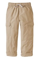 NWT 33 Gymboree Gymster Jersey Lined Boys 2T Pull-On Cargo Khaki Pants Tan Warm