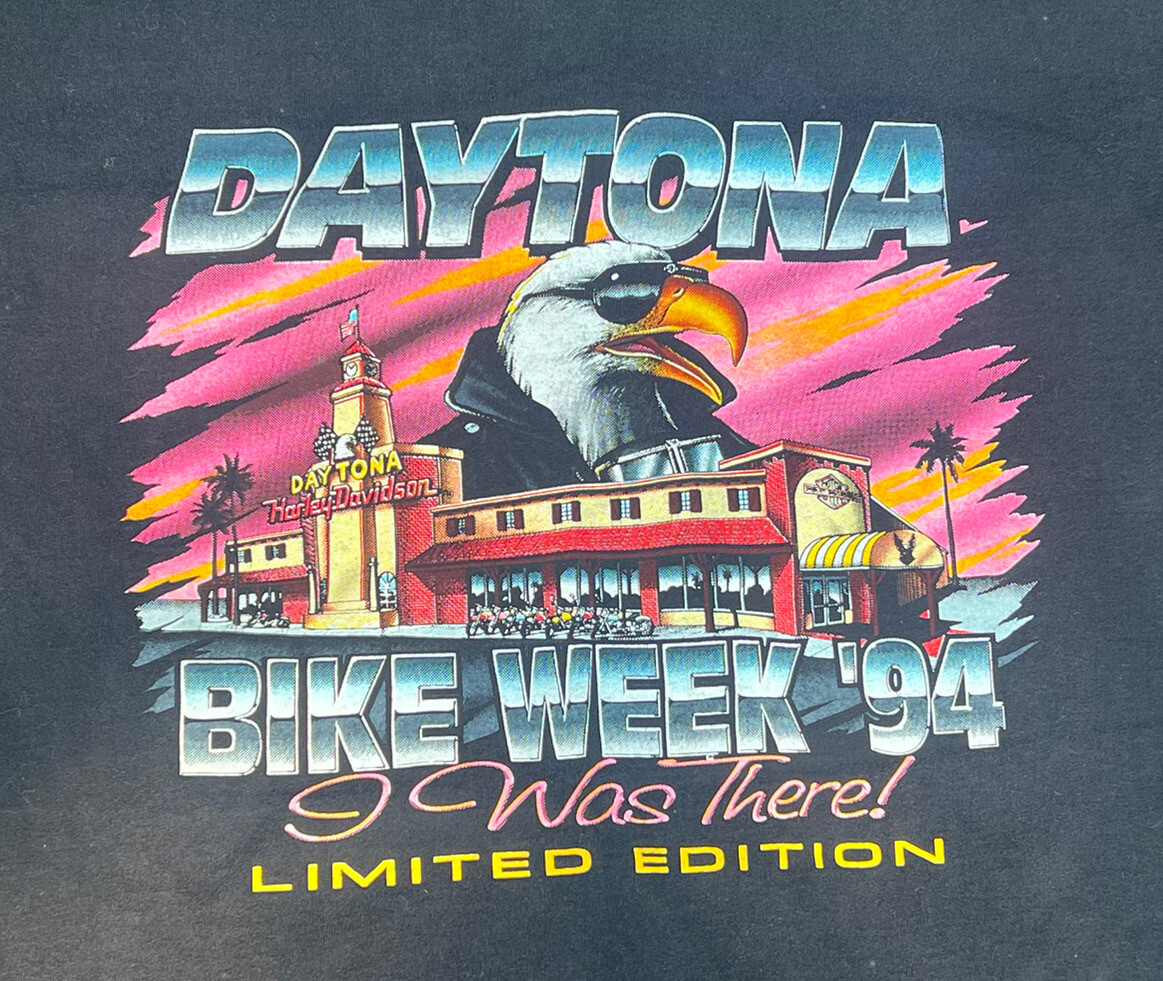 VINTAGE HarleyDavidson Daytona Bike Week TShirt XL … Gem