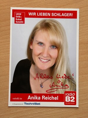 Anika Reichel - Radio B2 - Autogrammkarte original signiert - #29756