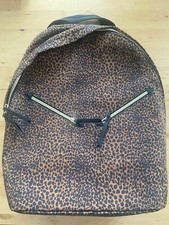 Stella & Dot Lady Boss Backpack Mini Animal Dot Cheetah Leopard Print Pockets
