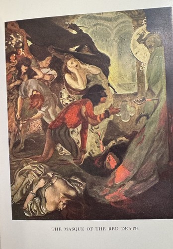 1909 Edgar Allan Poe TALES *RARE!* Color Illus. Edition 1/2 FINE MOROCCO LEATHER - Picture 14 of 19