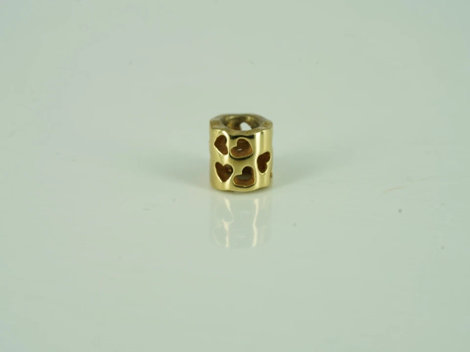 PANDORA Charms 14K Gelbgold mit Herzen 750299 Vom Händler - Bild 2 von 4