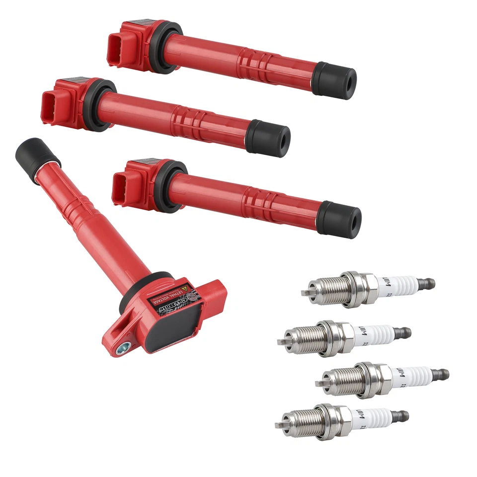 Juego de 4 bobinas de encendido y 4 bujías para Honda Element 2003-2011 2,4 L I4 UF311 Foto 2 de 4