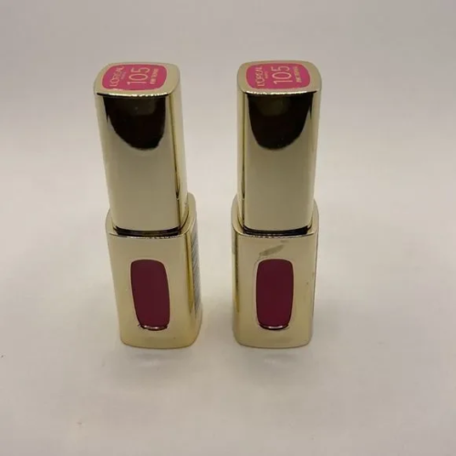 Pack de 2 - Rouge à lèvres couleur liquide L'Oréal Extraordinaire - #105 Rose Trémolo-Scellé-NEUF - Photo 1/5