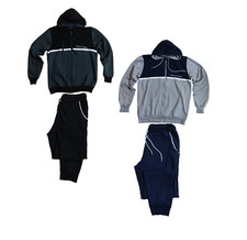 Tuta uomo invernale in cotone 100% con cappuccio zip intera Henry Cotton's hc356