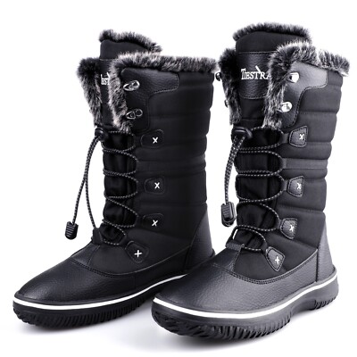 Warme Winterstiefel Winterstiefel GefÃ¼ttert FÃ¼r Damen Damen