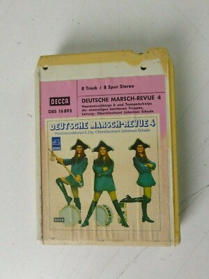8 track Cassette Kassette 8 Spur Deutsche Marsch Revue 4  E-1182