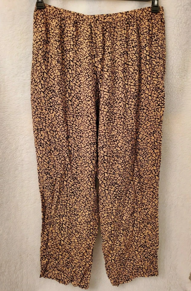 Pantalones para mujer Kathie Lee talla 20W marrón negro Foto 4 de 4