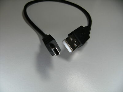 1x PC USB 2.0 Male to Mini B Converter OTG Adapter Cable For Blackberry Nokia +
