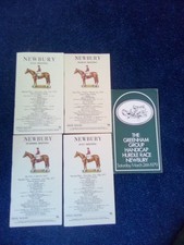 NEWBURY RACECARDS 1970'S PACK NO 1 - NEWBURY CARDS - RARE CARDS