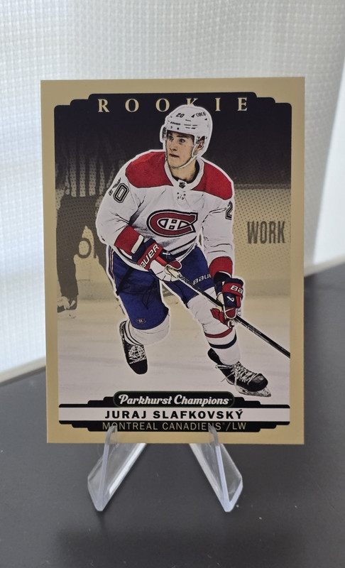 2022-23 Parkhurst Champions Juraj Slafkovsky Rookie Card #301