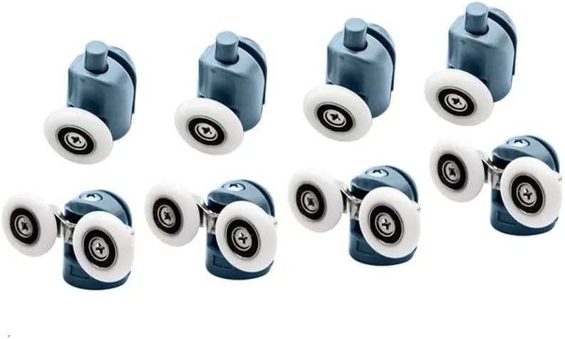 8 Pcs Top/Bottom Shower Door Rollers/Runners/Pulleys/Wheels Bathroom Replacem