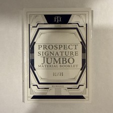 2025 Panini National Treasures Jumbo Booklet Bryce Meccage PR-BMC (AU,MEM) 31/35