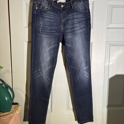 KanCan Estilo Womens Size 30 Blue Cotton Stretch Straight Fit Denim.