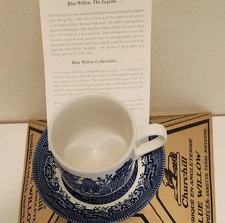 Churchill Blue Willow Dinnerware Saucer - Cup SOLD BY THE PIECE