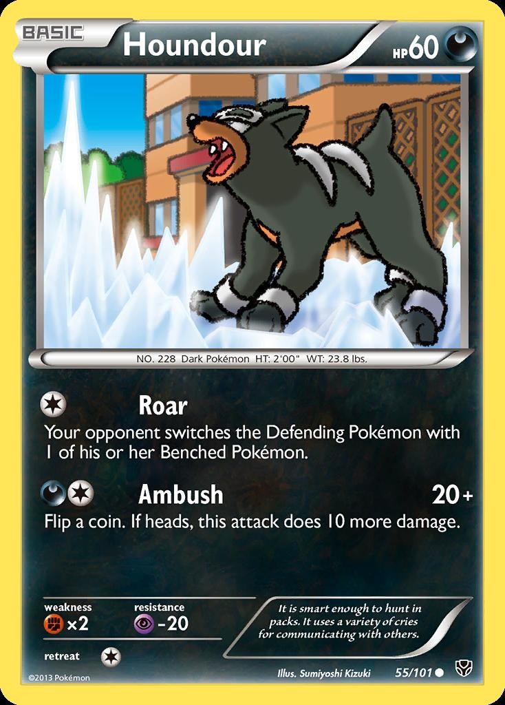 Pokemon Houndour (55/115) Plasma Blast MP