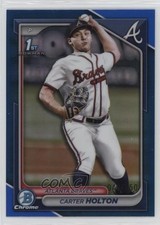 2024 Bowman Draft Chrome Blue Refractor 48/150 Carter Holton #BDC-74 11o2