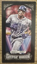 2014 Topps Gypsy Queen #207 Carlos Gonzalez Mini Black 20/199