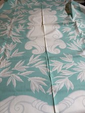 Pretty Vintage Floral Printed Tablecloth 52X62 Good Condition Color