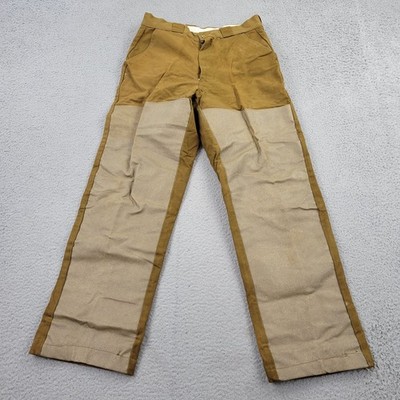 Bullseye Bill Brush Pants Mens 32x31 Brown Colorblock Chino meas 32x30 Hunting