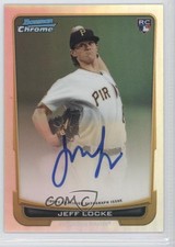 2012 Bowman Chrome Refractor Rookie Auto 85/500 Jeff Locke #204 Auto 3q5