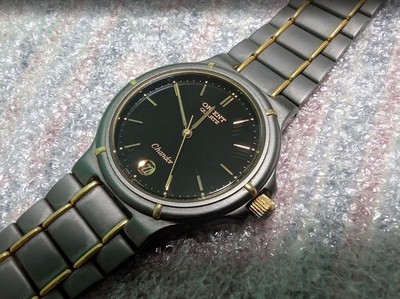 RARE VINTAGE Orient Chandor C270A3 50 CS  Quartz Men's Watch . JAPAN.New Battery