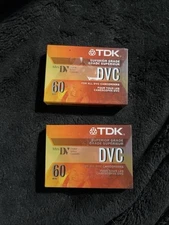 2 TDK DVC Mini DV Tapes 60 Min Digital Video Cassette NEW Sealed Lot