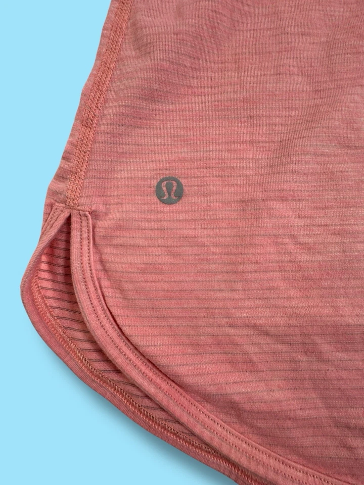 Camiseta sin mangas Lululemon 105 F Singlet coral jaspeado espalda cruzada talla 6 Foto 4 de 4