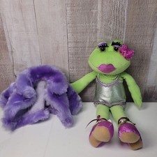 Ganz Heritage Collection Fredericka Frog 12" Plush Stuffed Green Purple H7842