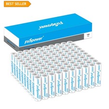 100 Pack AA Heavy Duty Batteries 1.5V - Long-Lasting Power for Home & Office 0.36 per gallon