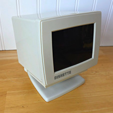 Vintage CRT Computer Monitor 3.5 Floppy Disk ...