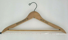 Vintage "MIDTOWN MOTOR INN" Boston, Mass. Wooden Clothes Hanger