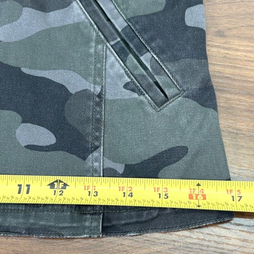 Express Camouflage gesteppte Moto Jacke mit Jersey Strick Kapuze Damen Größe XS Hoodie - Bild 12 von 15