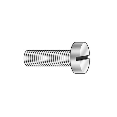 GRAINGER APPROVED 1HA65 MS,#8-32,Zinc Plated,3/4''L,100PK 1HA65