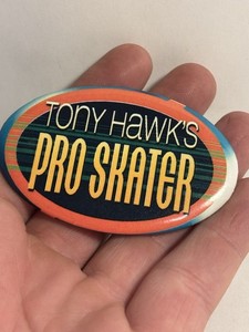 1999 Tony Hawk Pro skater PlayStation 1 promo button pin very Rare original