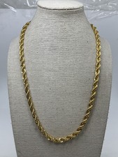 Vintage Napier Goldtone Rope Chain Necklace